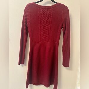 Red dress sweater